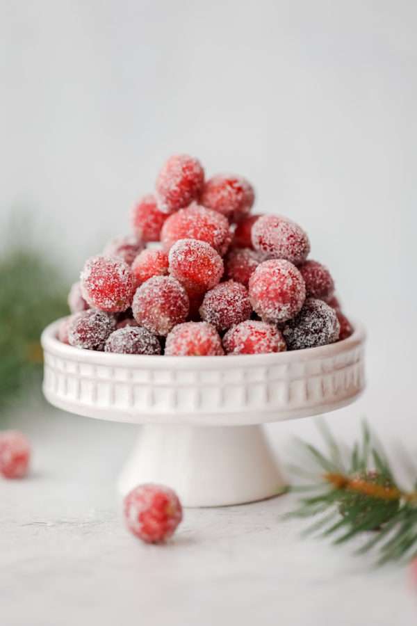 Sugared Cranberries with secret ingredient