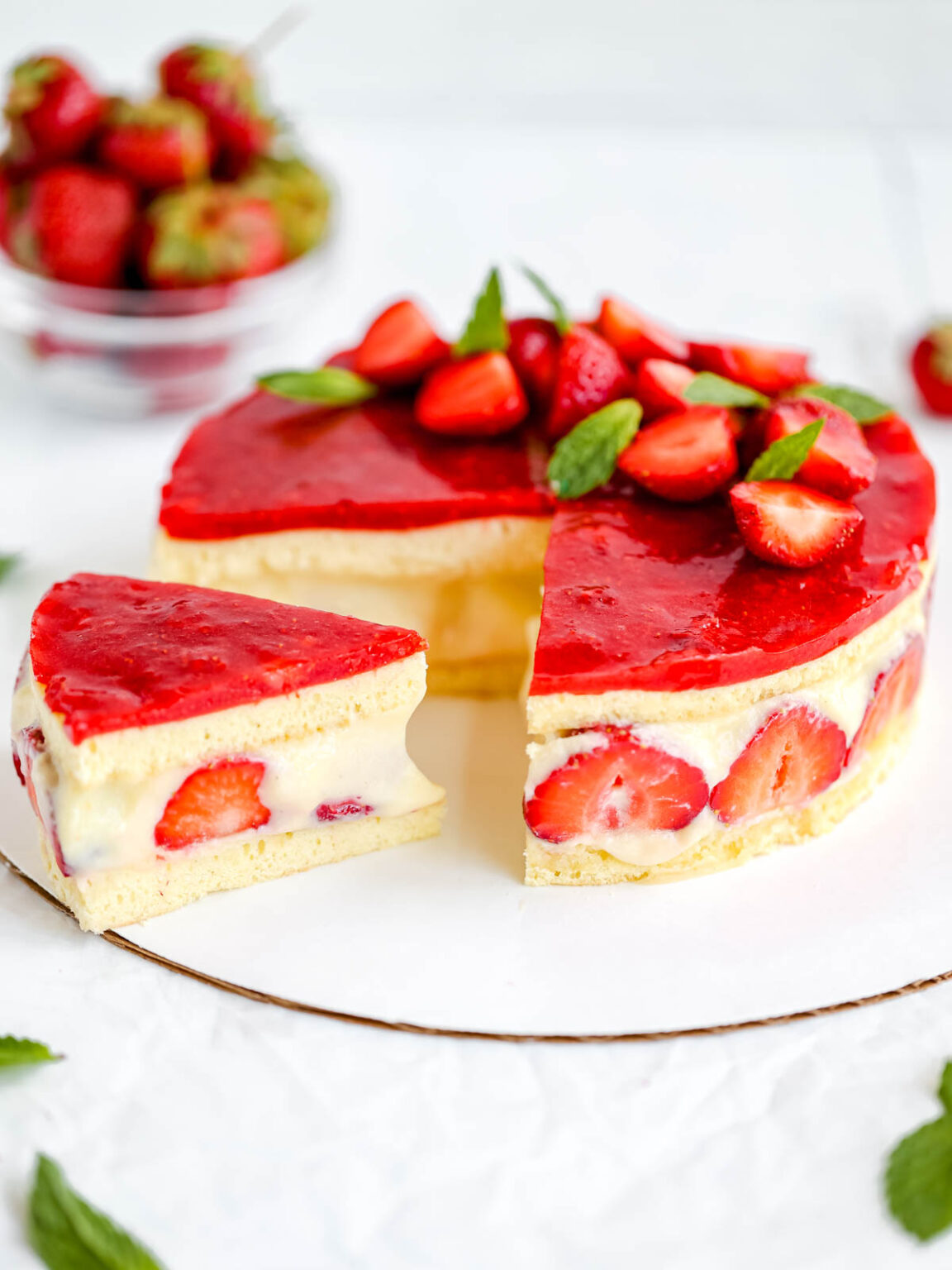 Fraisier Cake - Everything Marina