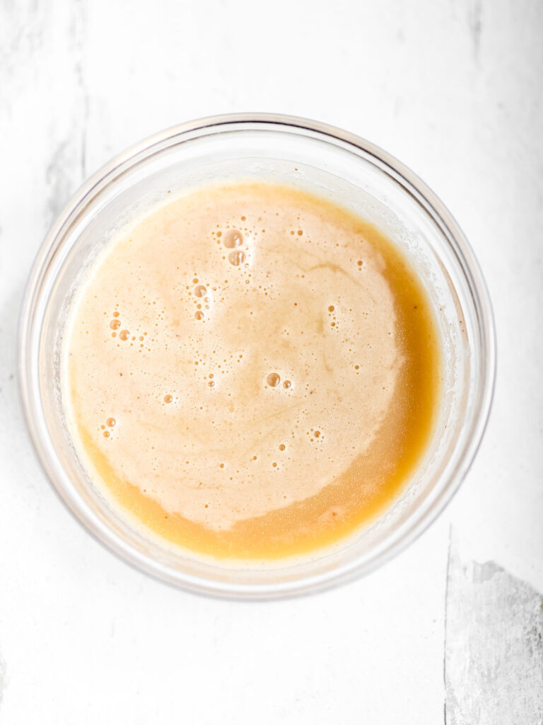 Brown butter in the bowl. 