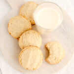 Brown Butter Sugar Cookies on the table.