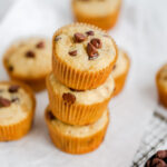 Stock of banana chocolate chip muffins.