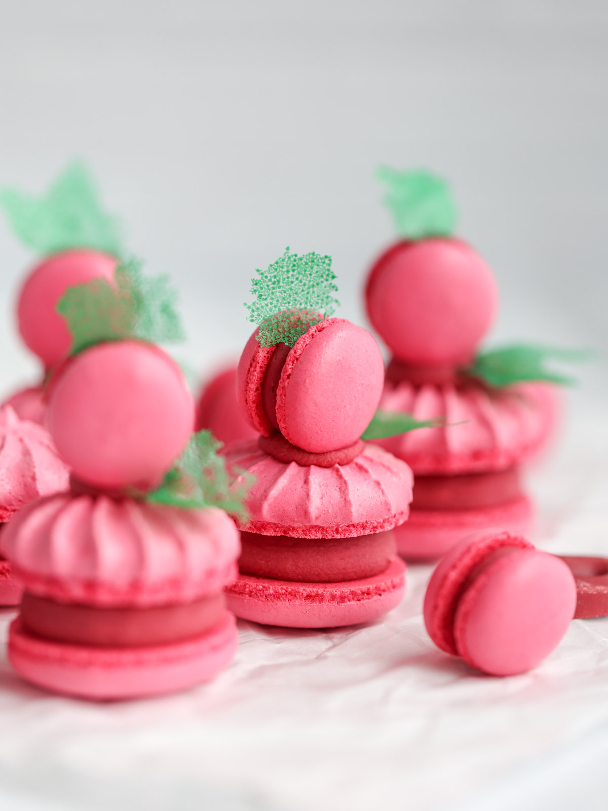 Raspberry Macarons - Everything Marina