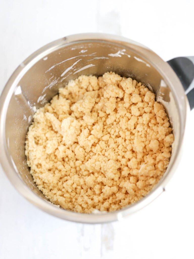 Crust dough in the mixing bowl. 