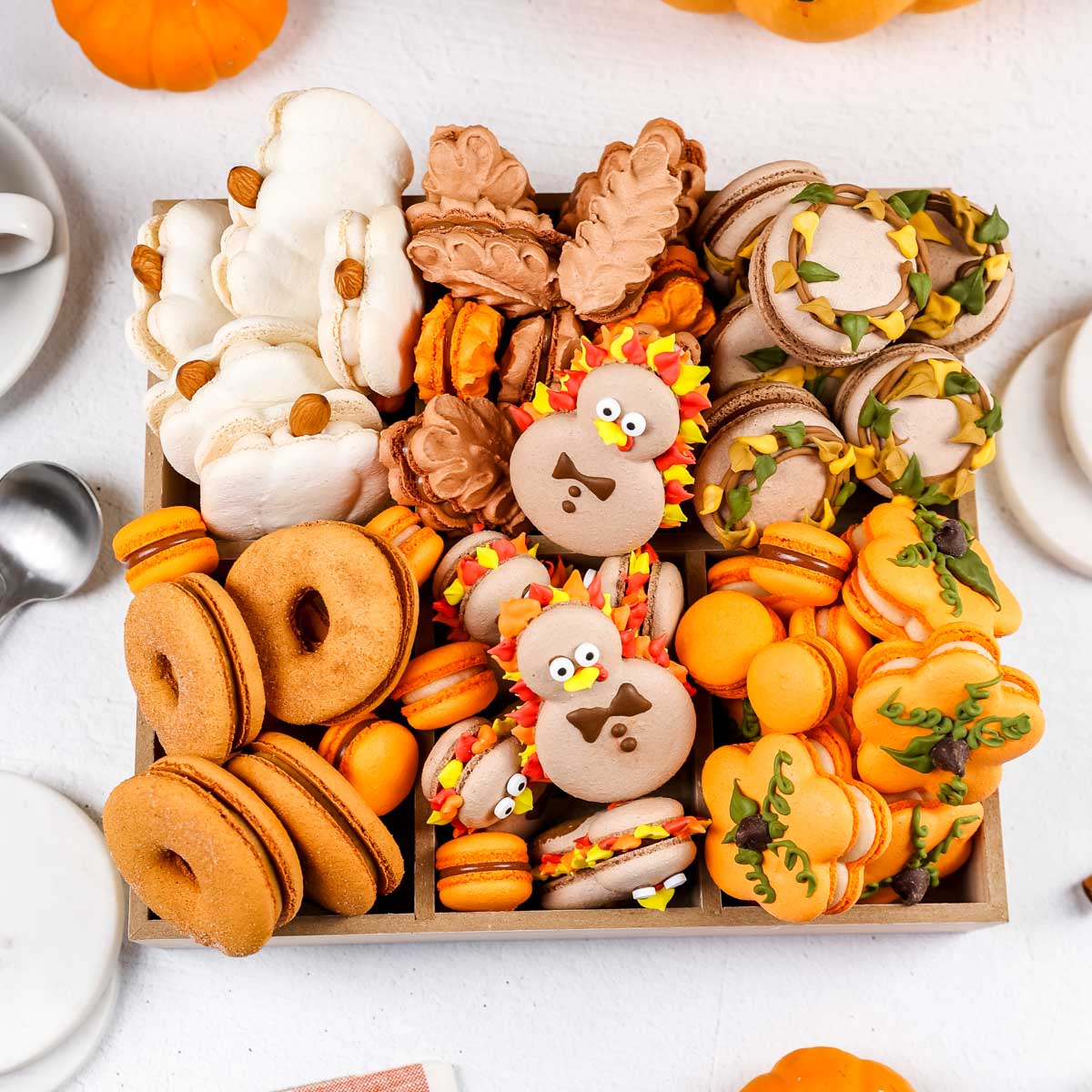 Thanksgiving macarons box.