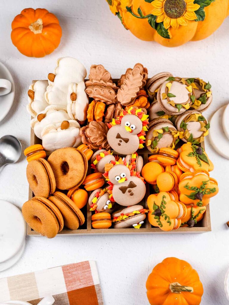 Thanksgiving macarons box. 
