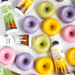 Baked donuts covered with Chefmaster cake drizzle.