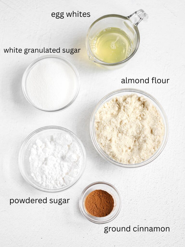 Labeled ingredients on the table.