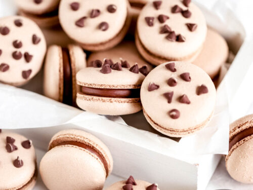 Chocolate Chip Macarons - Everything Marina