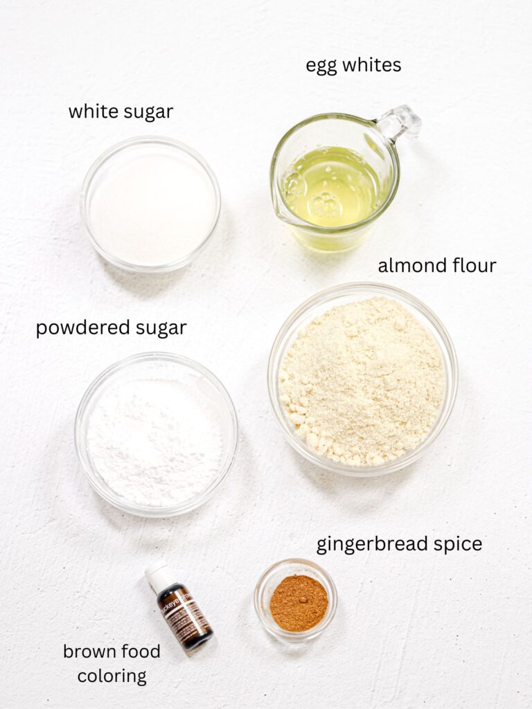 Labeled ingredients on the table. 