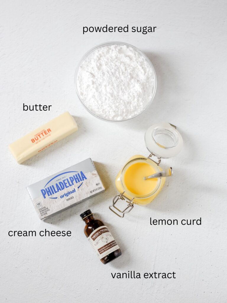 Labeled ingredients on the table. 