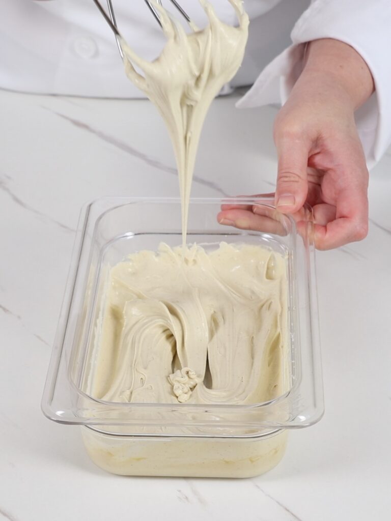 Pistachio whipped ganache. 