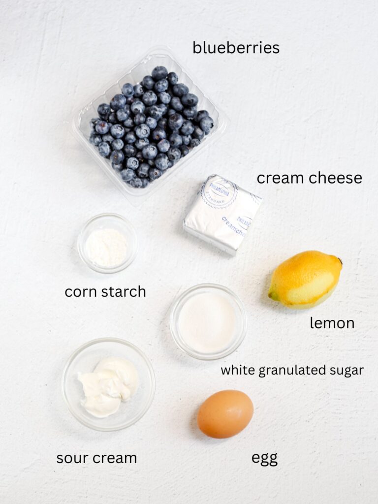 Labeled ingredients on the table. 
