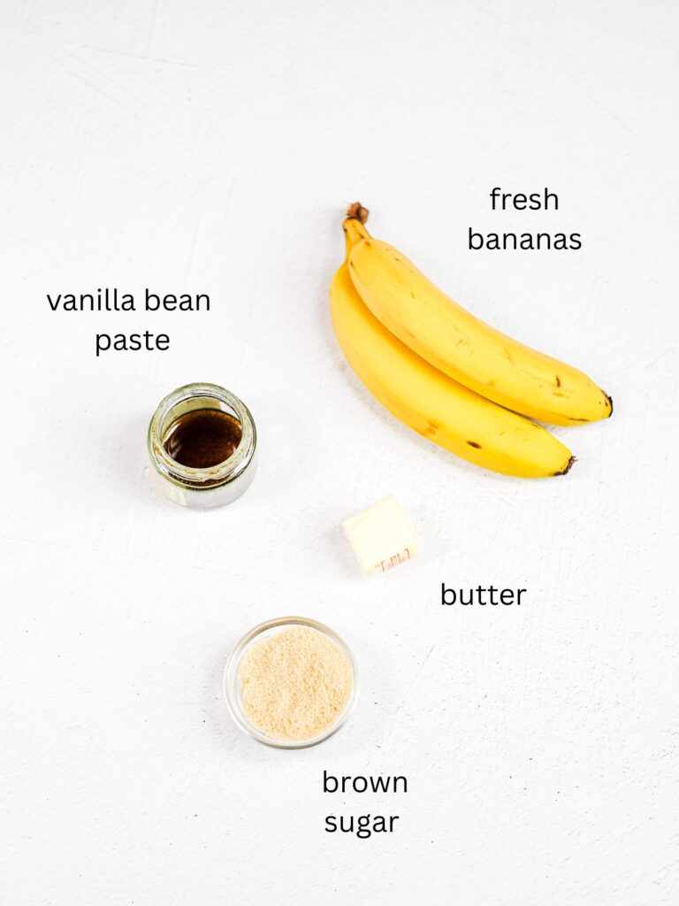 Labeled ingredients on the table.