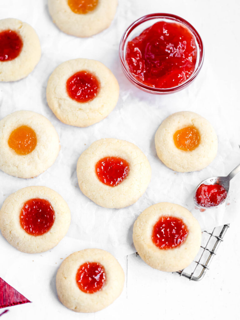 Thumbprint cookies. 