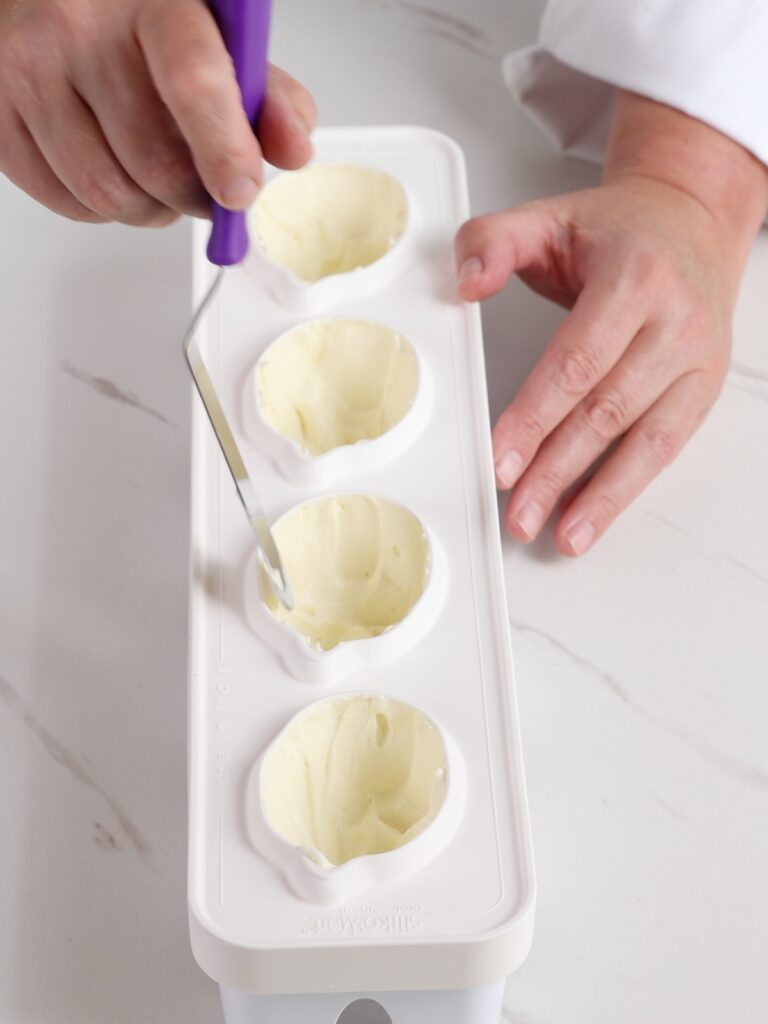 Assembling viral lemon dessert. 