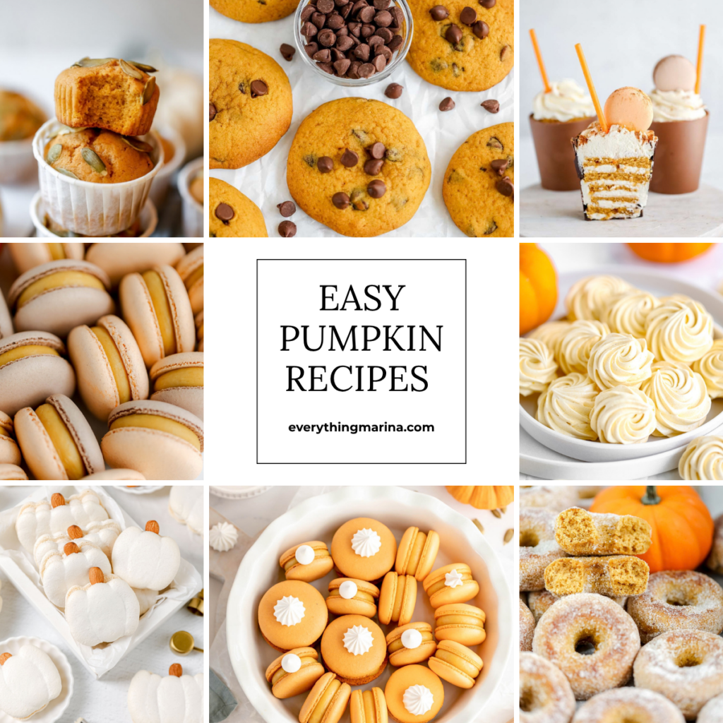 Easy pumpkin recipes collage.